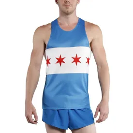 Men's Printed Singlet- Chicago