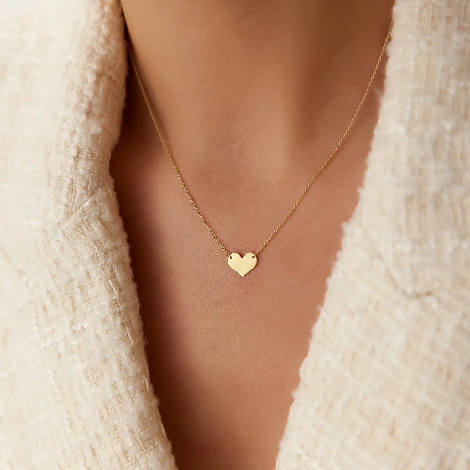 14k Gold Heart Necklace