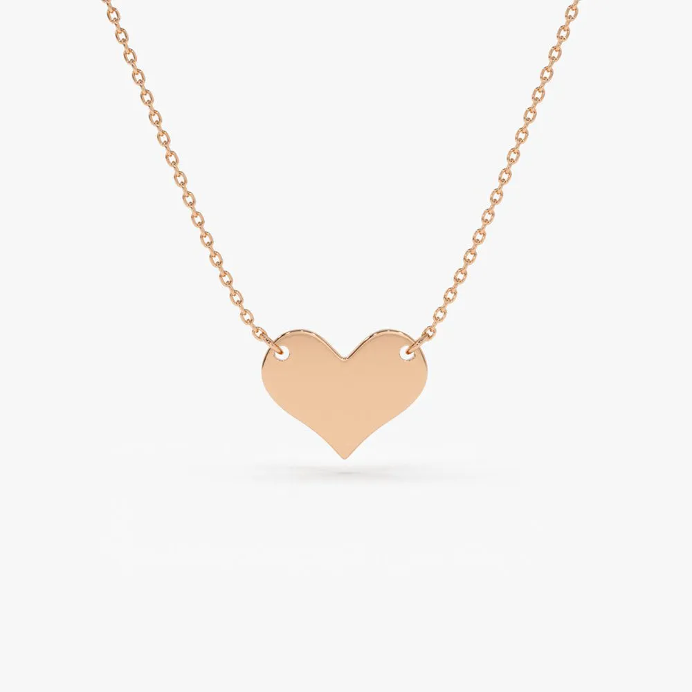 14k Gold Heart Necklace