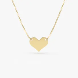 14k Gold Heart Necklace