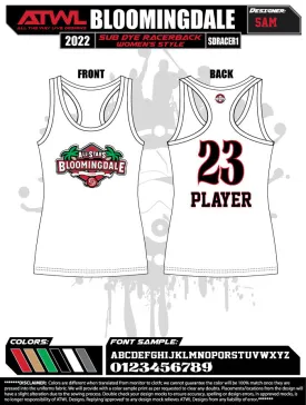 2022 Bloomingdale All Stars Sub Dye Womens Racerback