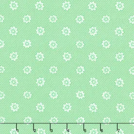 30's Playtime - Blooming Blossoms Aloe Yardage