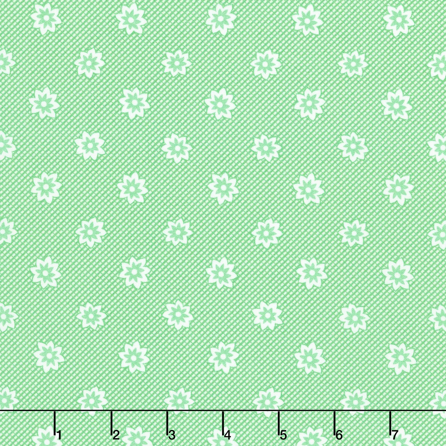 30's Playtime - Blooming Blossoms Aloe Yardage