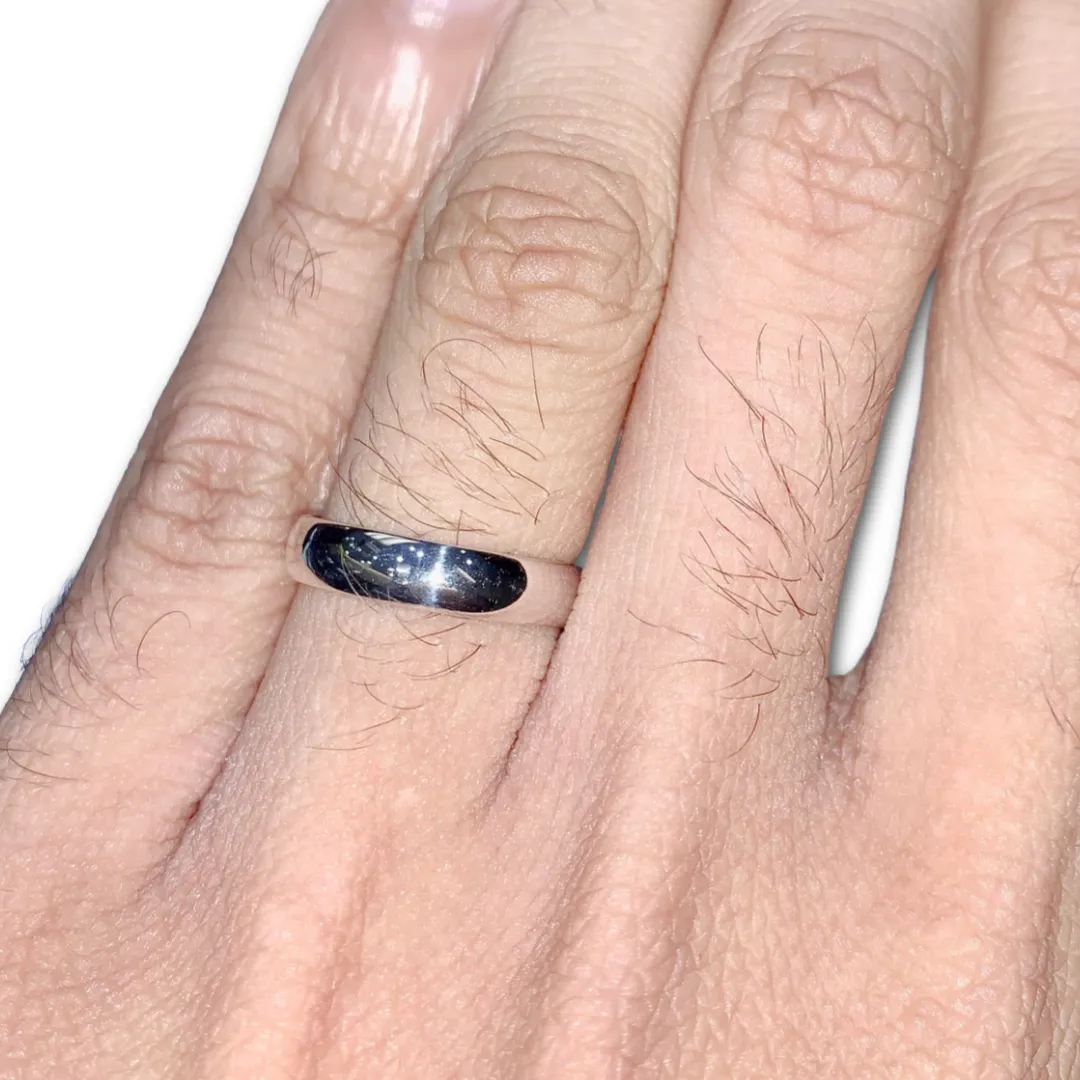 4MM White Gold Wedding Band