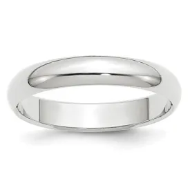 4MM White Gold Wedding Band