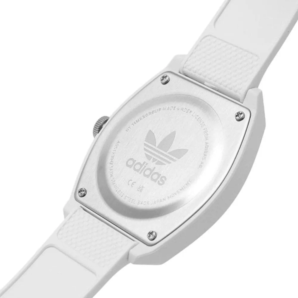 Adidas Originals White Dial Resin Strap Unisex Watch AOST23047