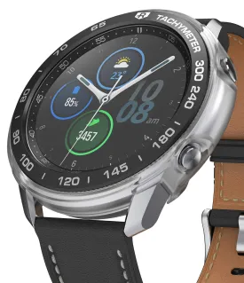 Air Sports   Bezel Styling Combo Case Designed for Galaxy Watch 3 45mm - Matte Clear