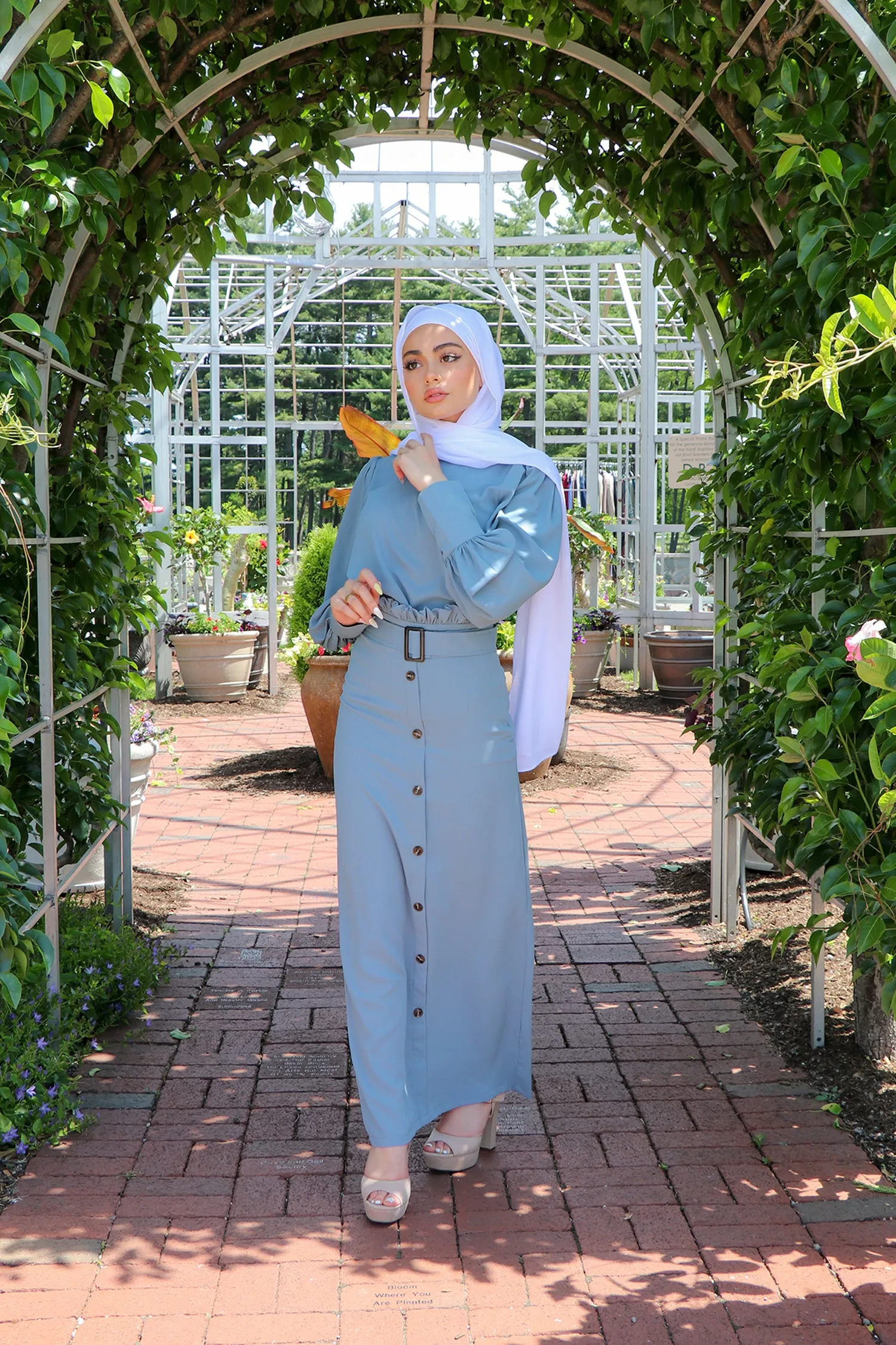 Aliya Premium Top- Sky Blue