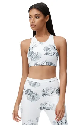 Allfenix Eden Sports Bra in White with Print