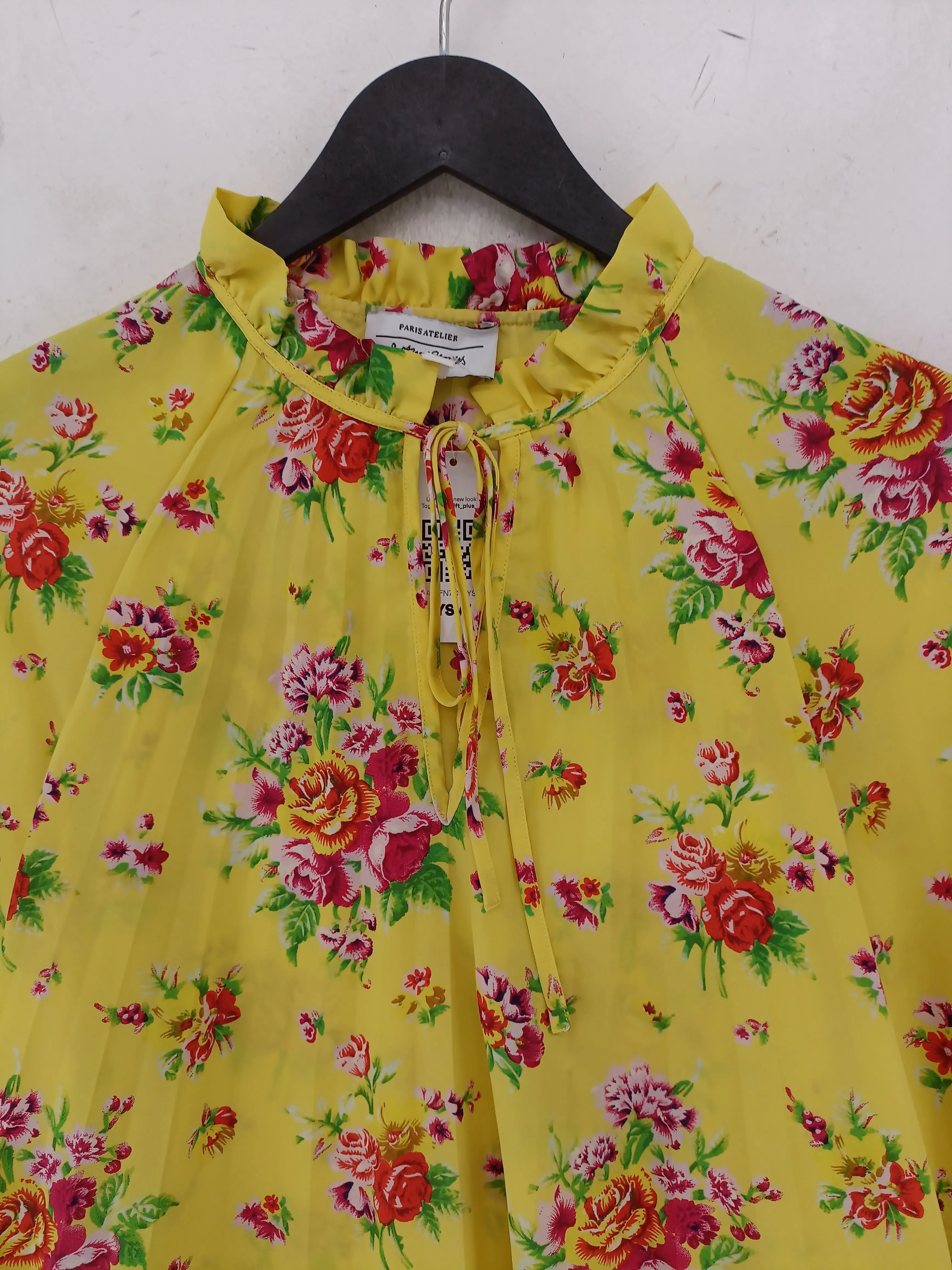 & Other Stories Women's Blouse UK 6 Yellow 100% Polyester