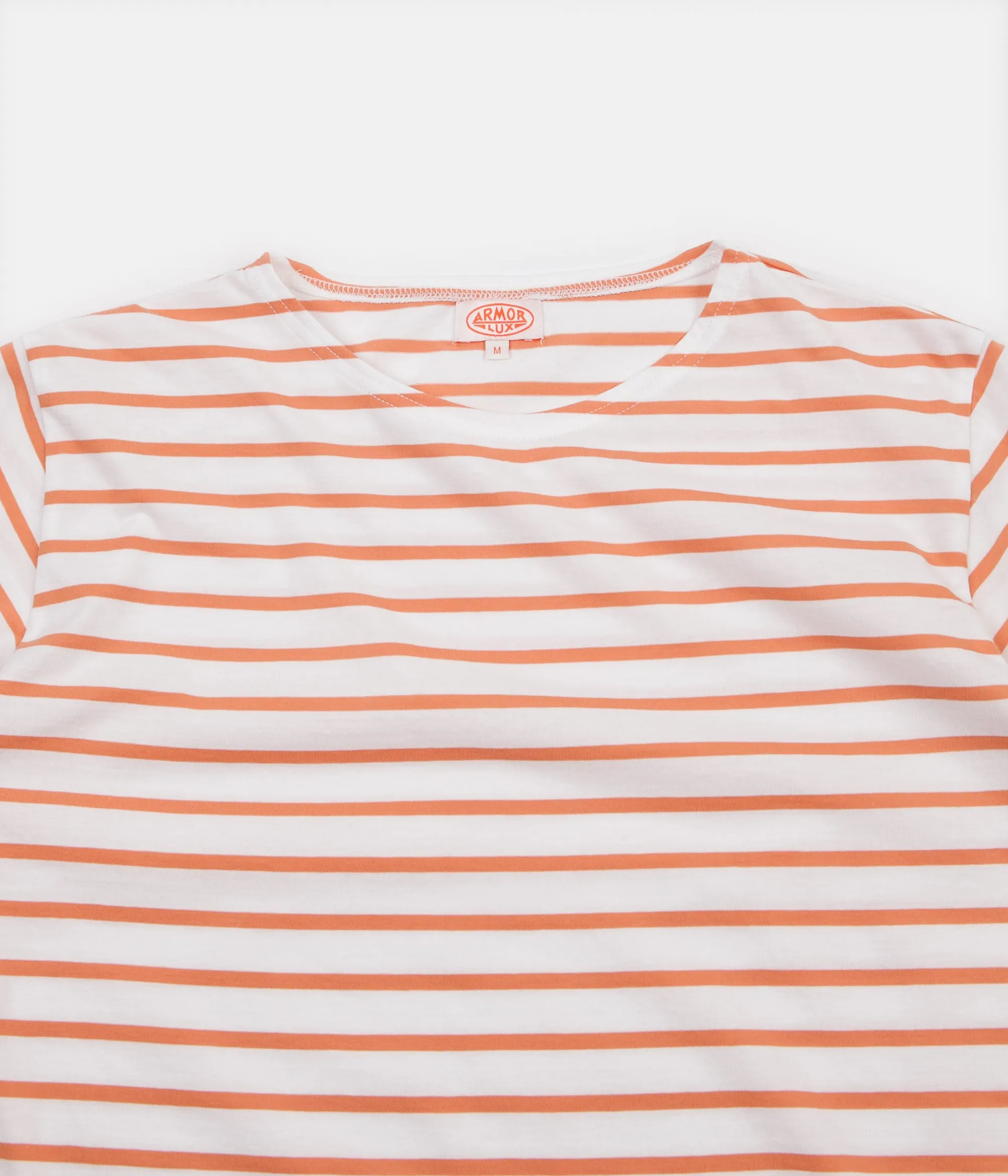 Armor Lux Breton Sailor Striped T-Shirt - Milk / Melon