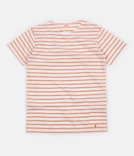 Armor Lux Breton Sailor Striped T-Shirt - Milk / Melon