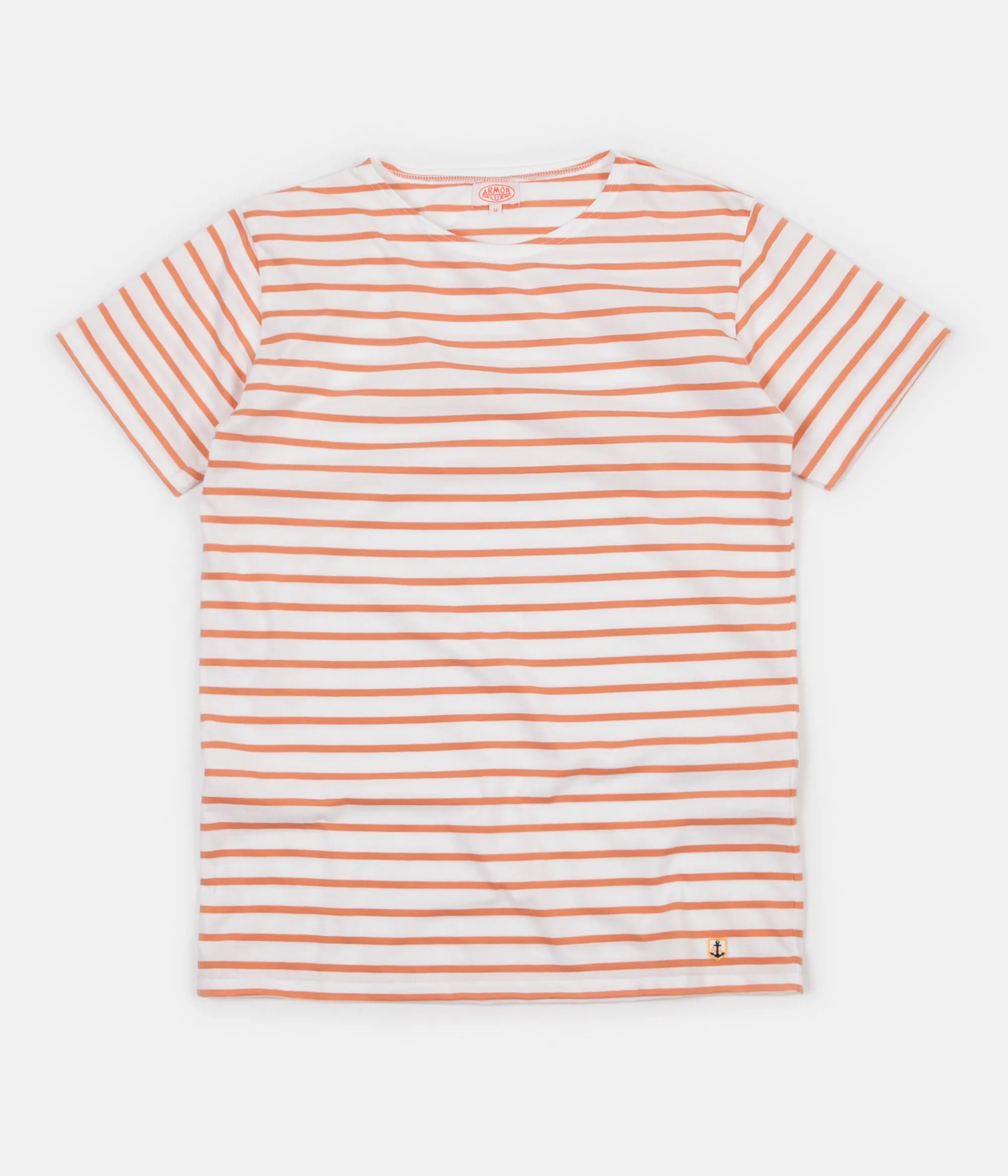 Armor Lux Breton Sailor Striped T-Shirt - Milk / Melon