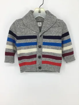 Baby Gap Child Size 12-18 Months Gray Stripe Sweater - boys