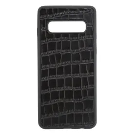 Black Croc Galaxy S10 Case