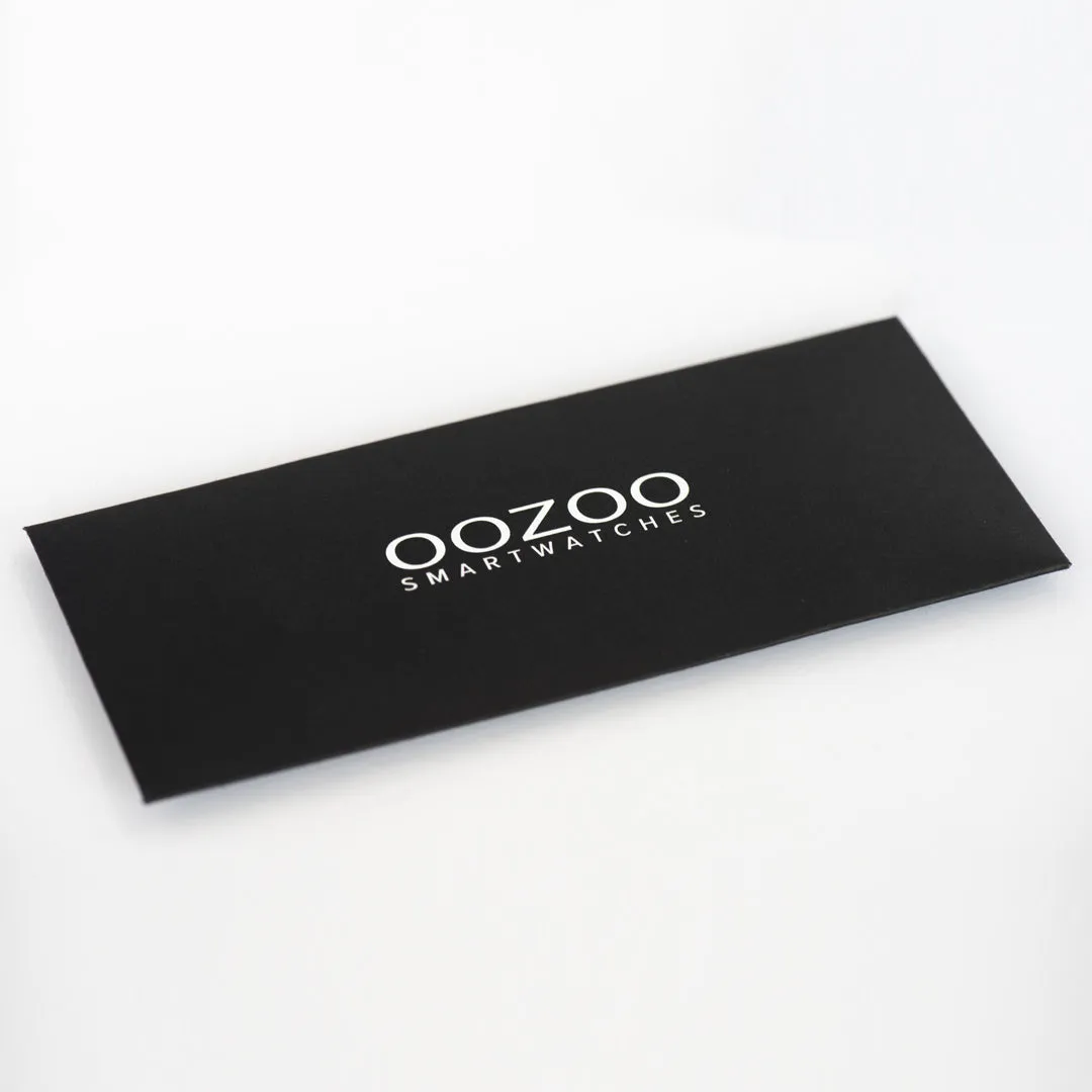 Black OOZOO rubber strap with black clasp