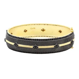 Black Pavé Hinge Bracelet