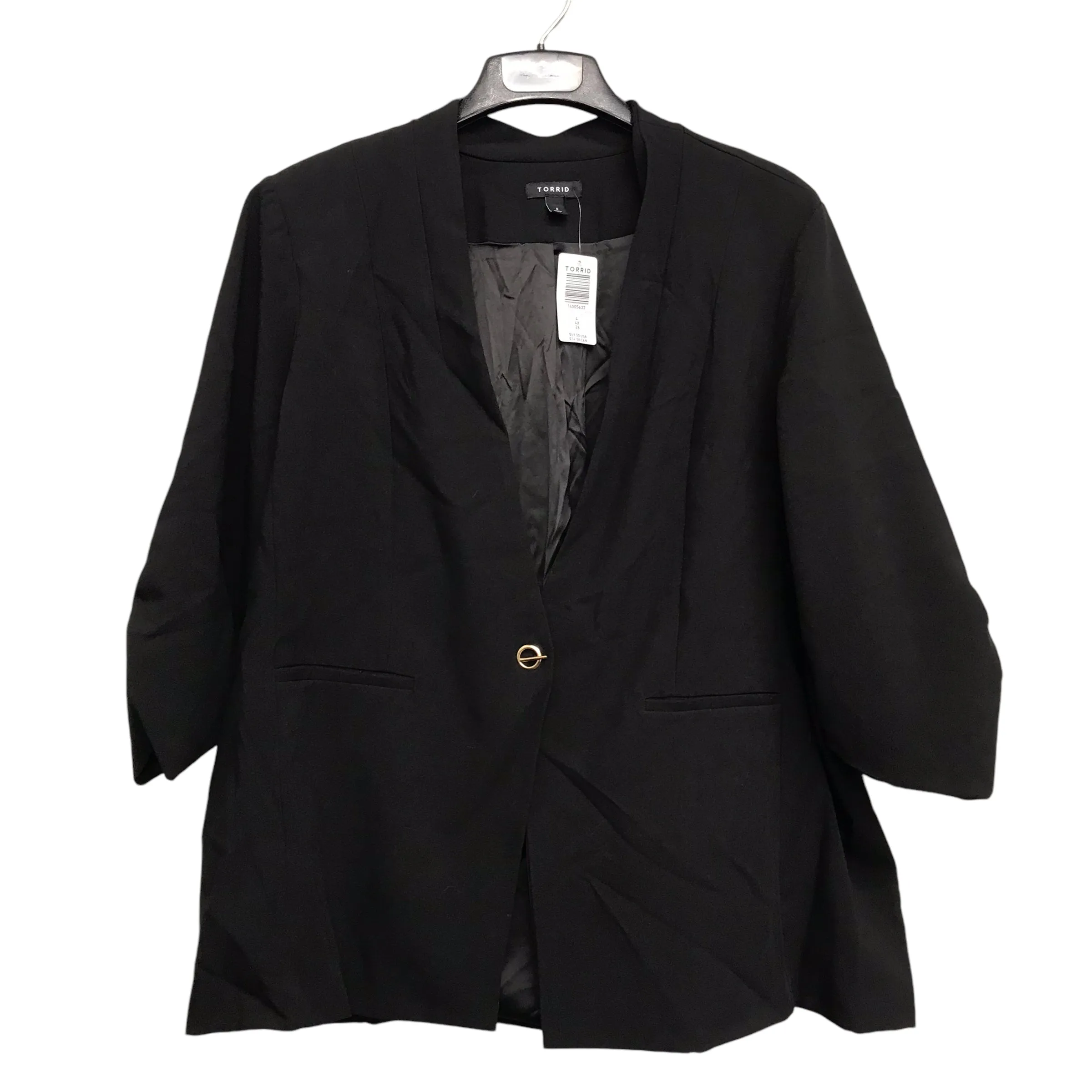 Blazer By Torrid In Black, Size:4X