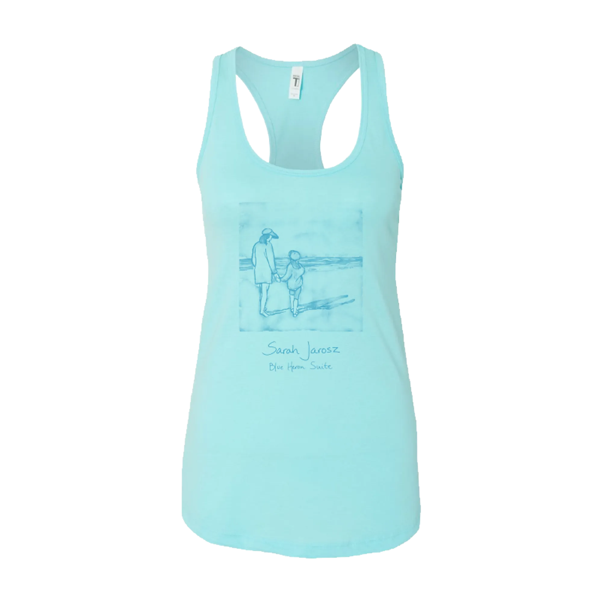 Blue Heron Suite Blue Women's Racerback Tank Top