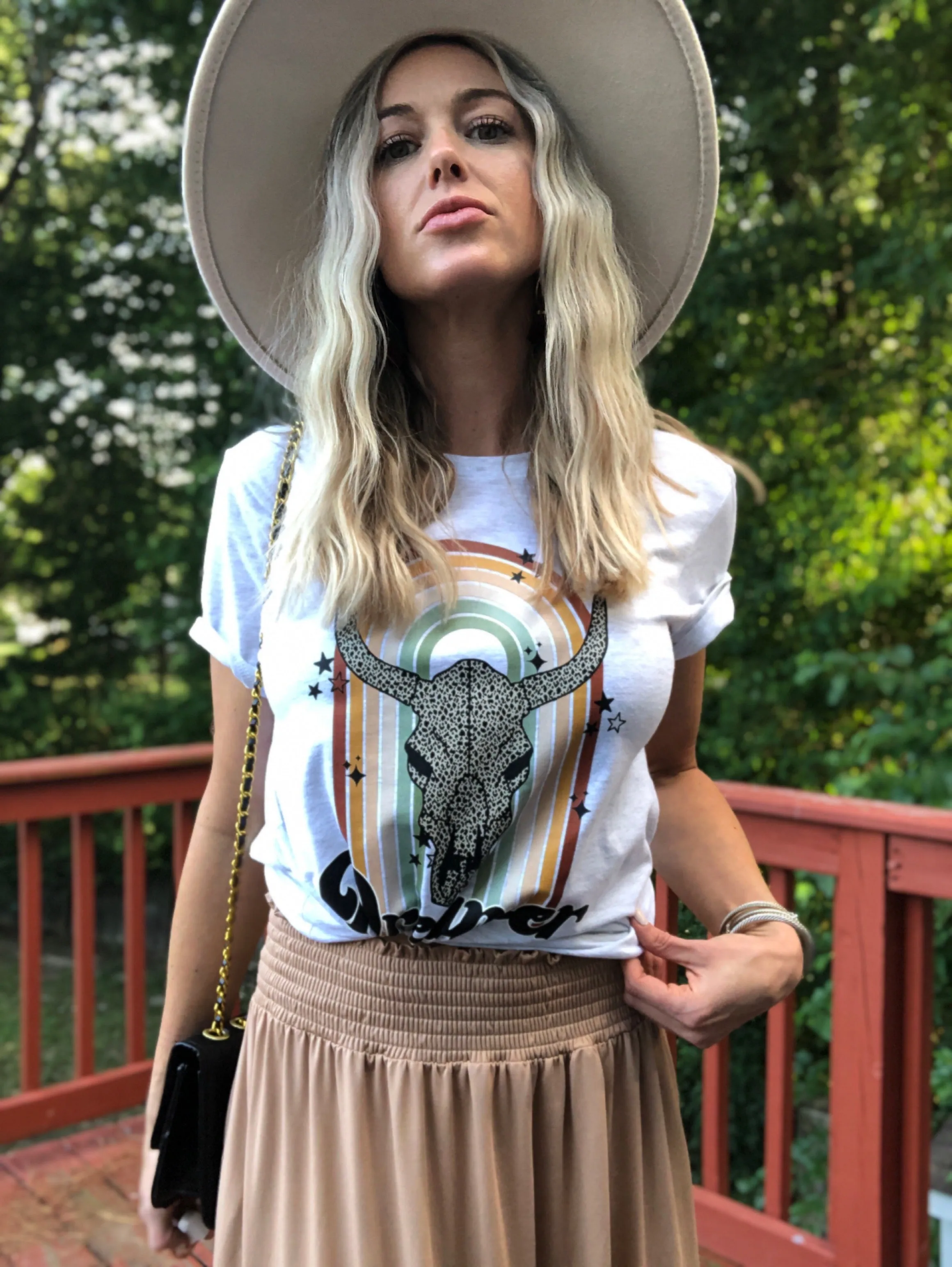 Boho Skull Graphic Tee