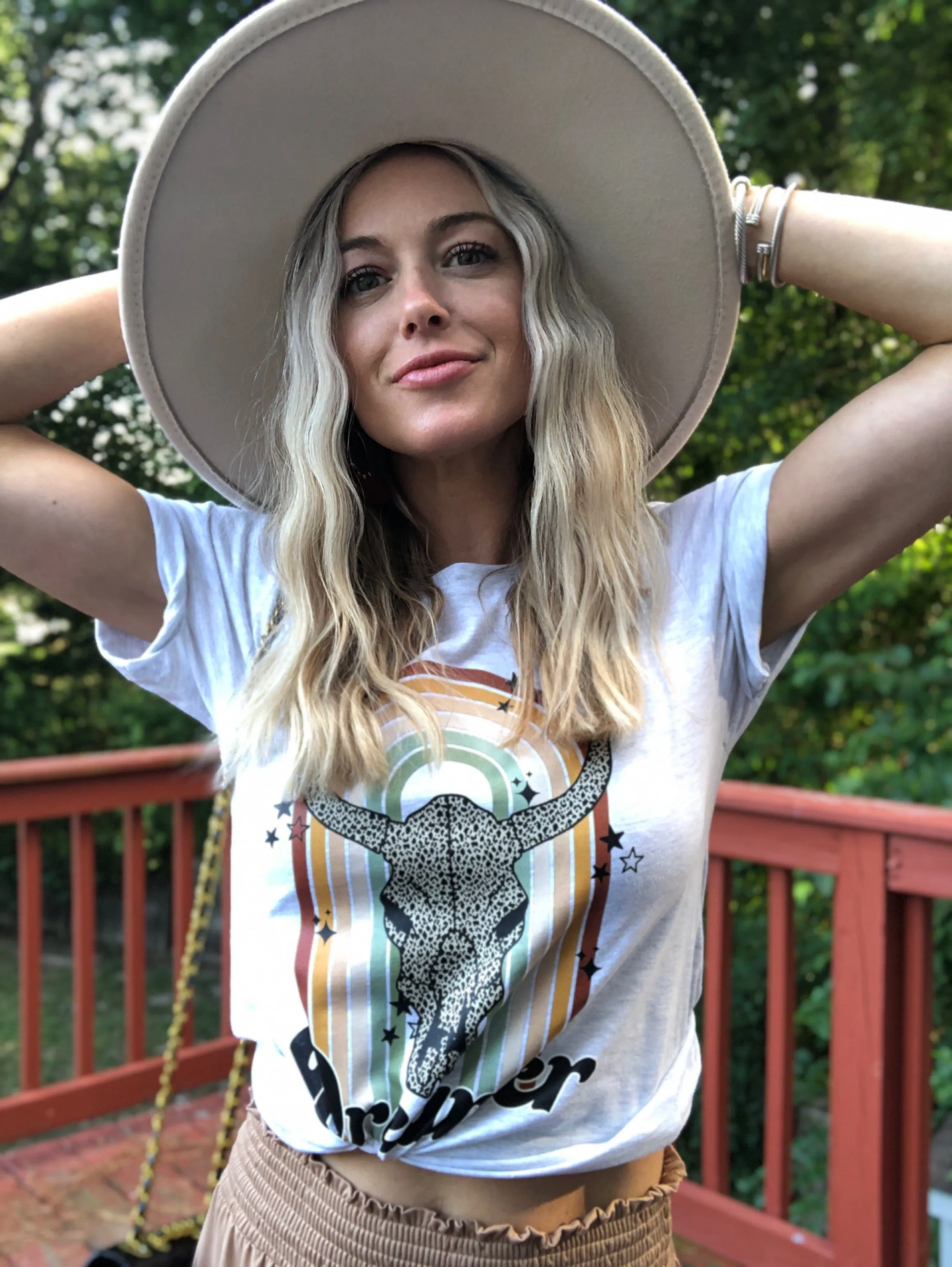 Boho Skull Graphic Tee