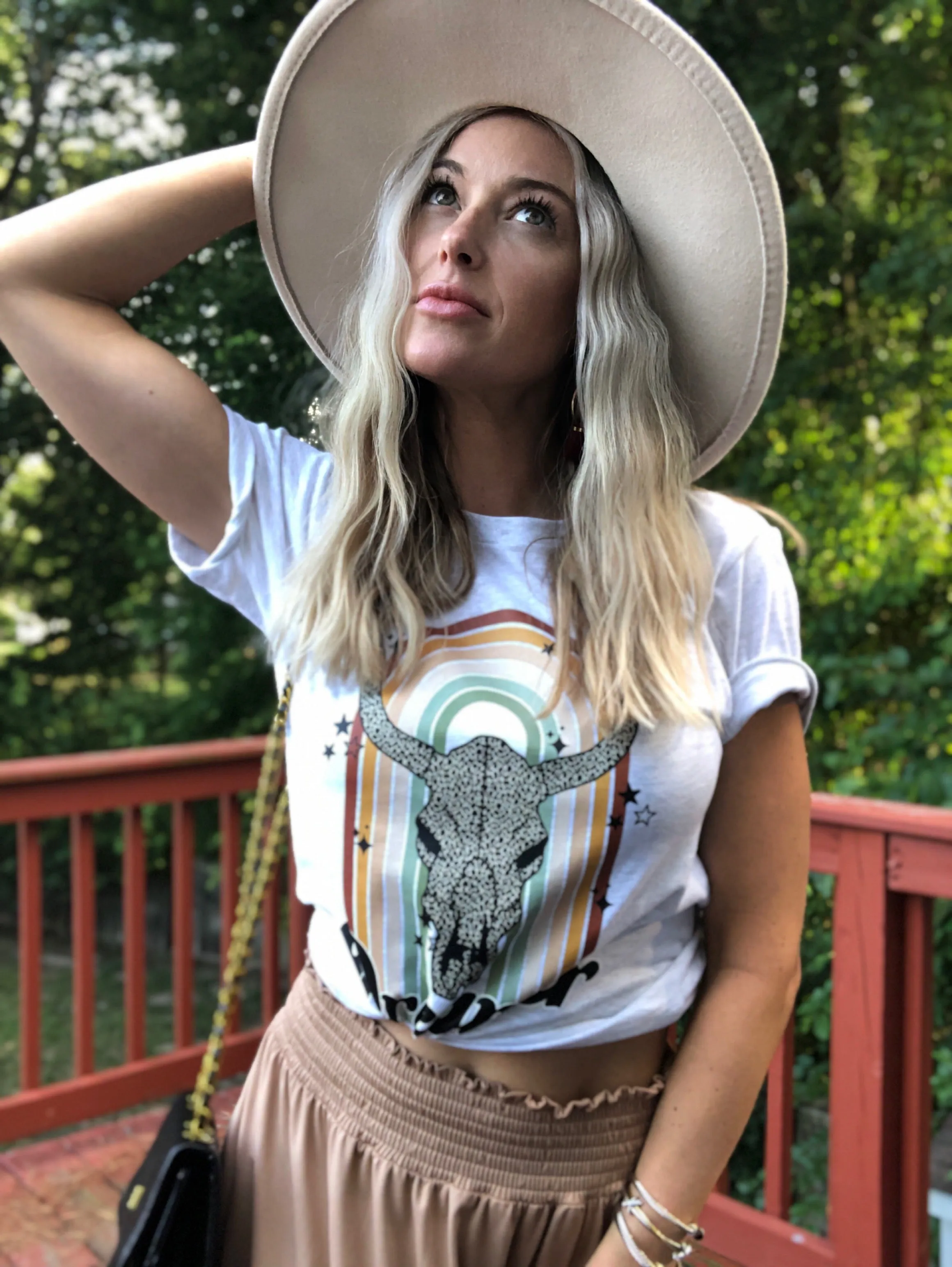 Boho Skull Graphic Tee