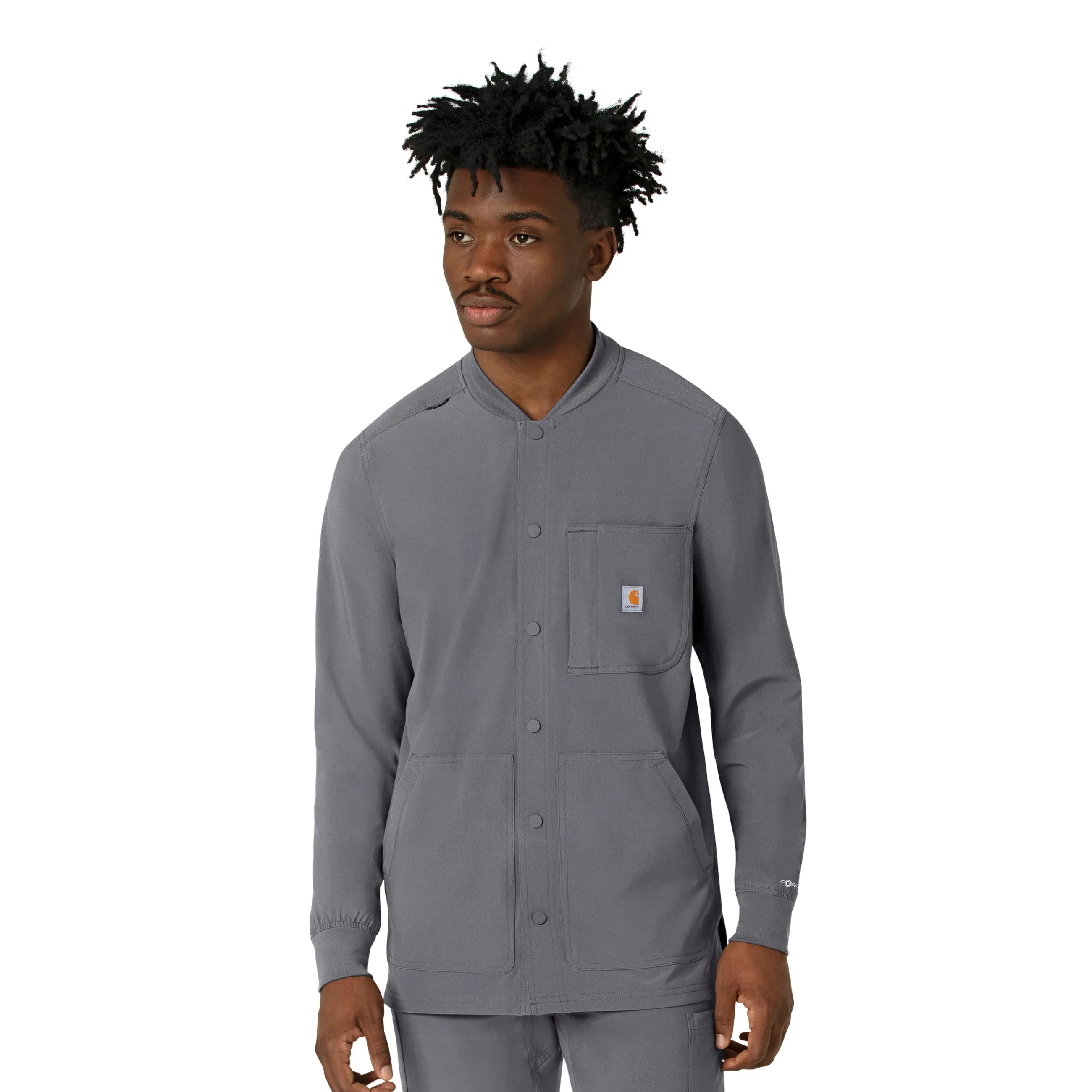 Carhartt Force Cross-Flex Men's Shirt Jacket - Pewter