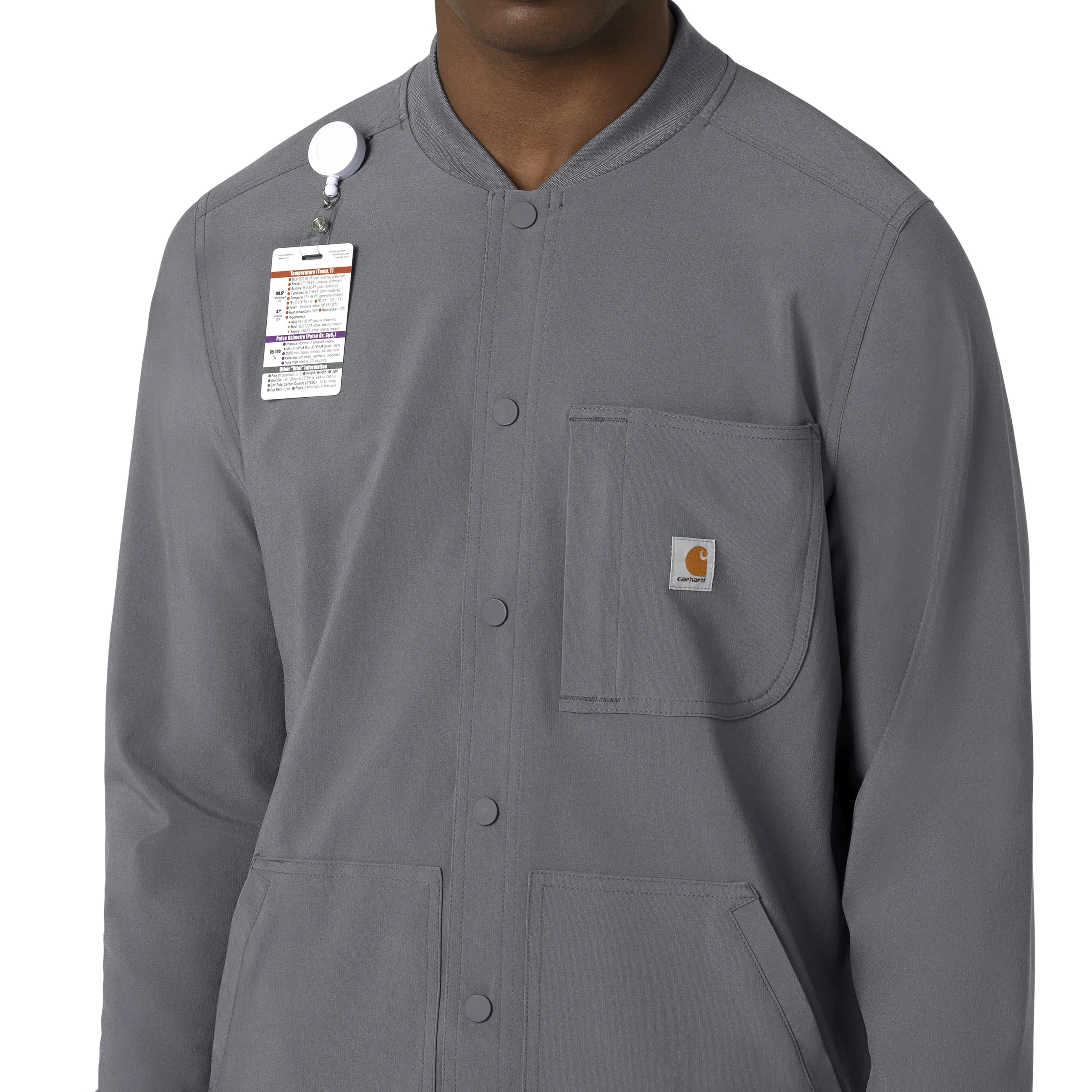 Carhartt Force Cross-Flex Men's Shirt Jacket - Pewter