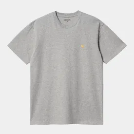 Carhartt S/S Chase T-shirt Grey Heather / Gold