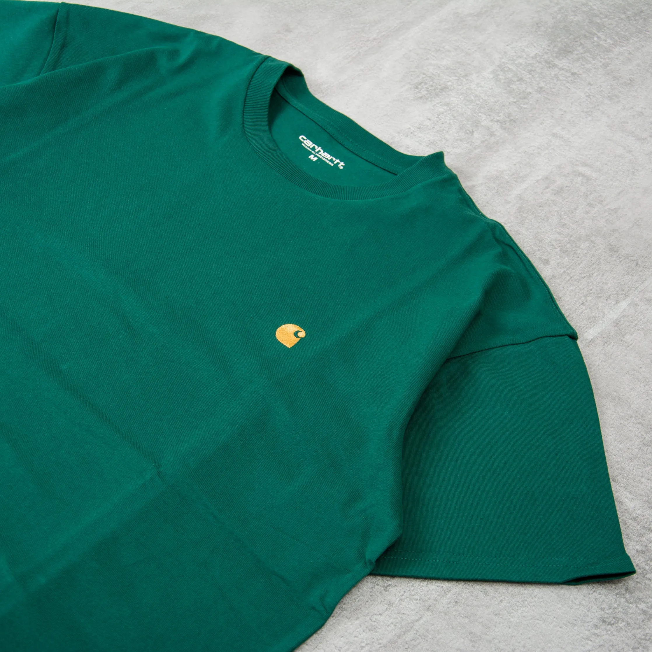 Carhartt WIP Chase S/S Tee - Chervil / Gold