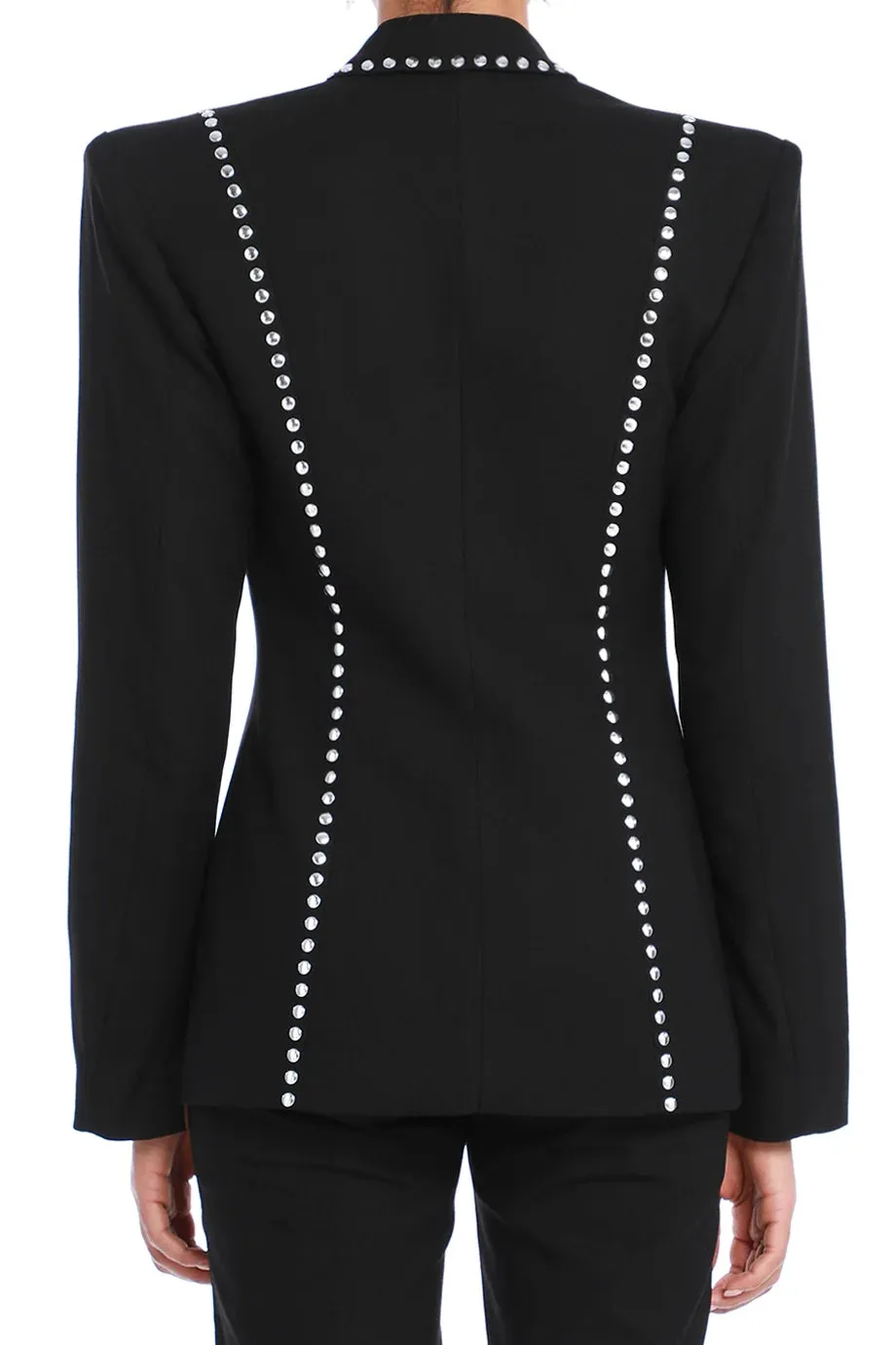 Cassius Studded Blazer With Shoulder Pads