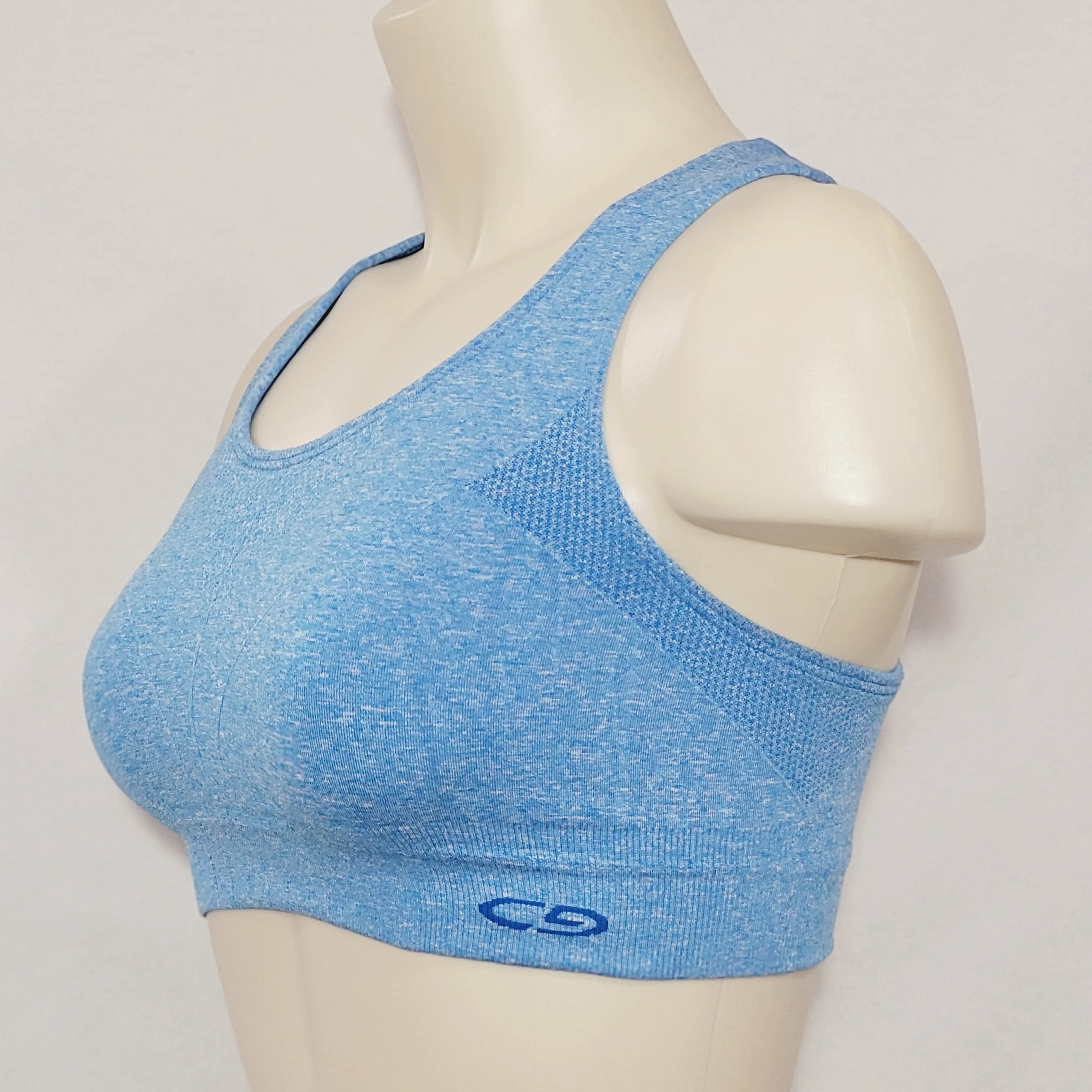 Champion N9526 Duo Dry Max Racerback Wire Free Sports Bra SMALL Blue NWT