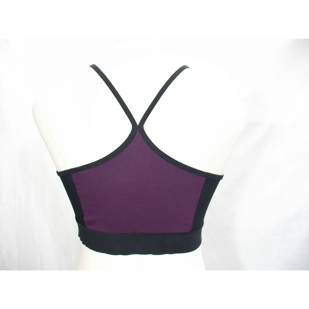 Champion N9537 Strappy Vented Wire Free Racerback Sports Bra Size XL Purple