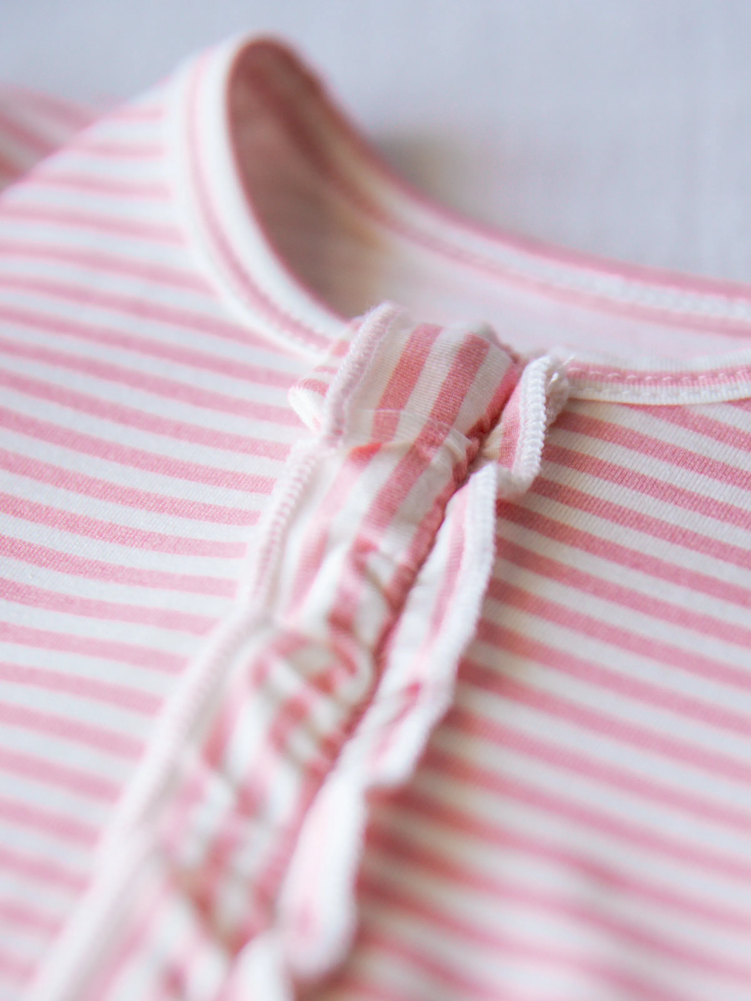 Cloud Layette - Little Pink Stripes