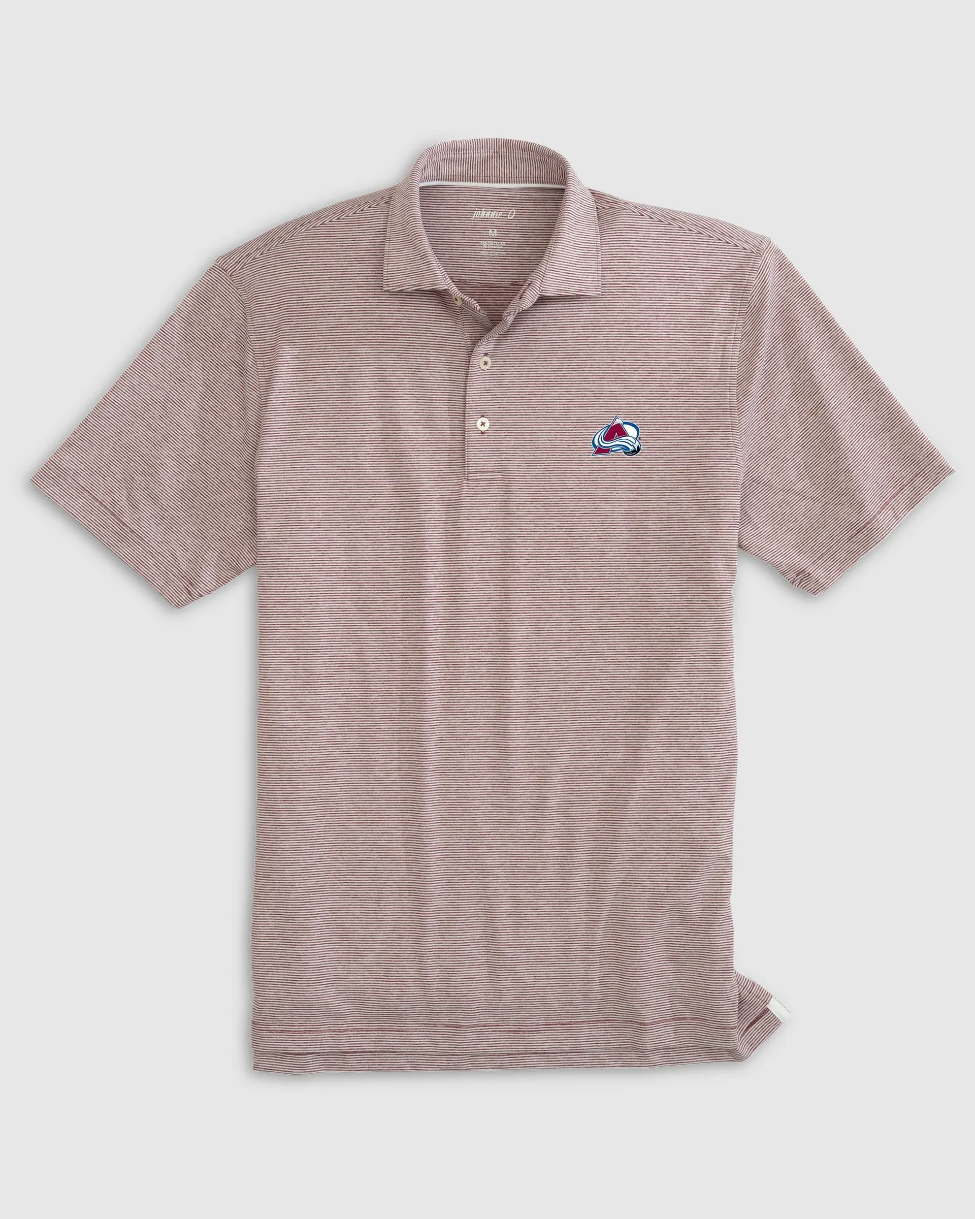 Colorado Avalanche Lyndonn Striped Jersey Performance Polo