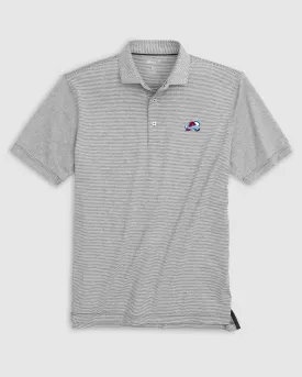 Colorado Avalanche Lyndonn Striped Jersey Performance Polo