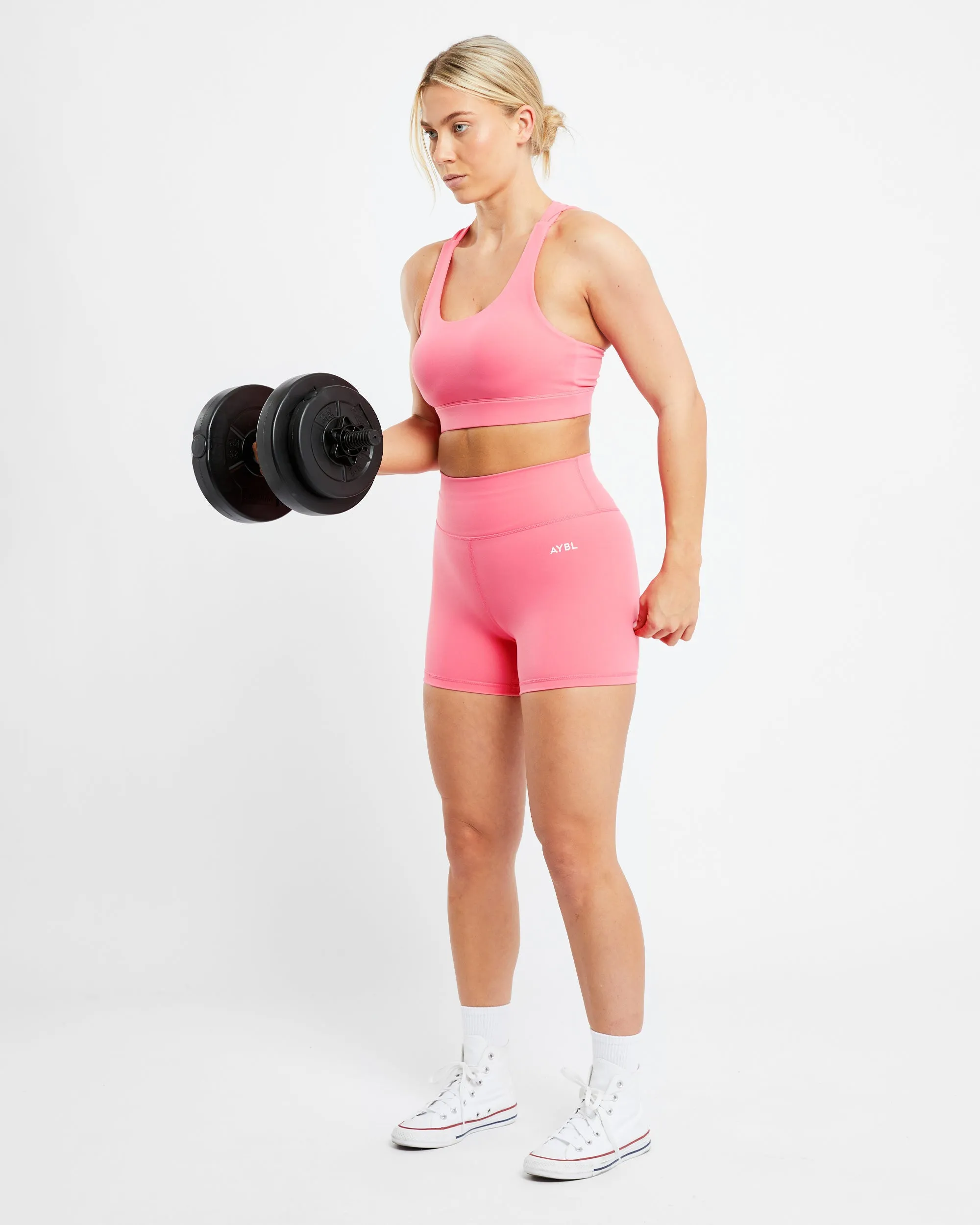 Core Sports Bra - Coral Pink