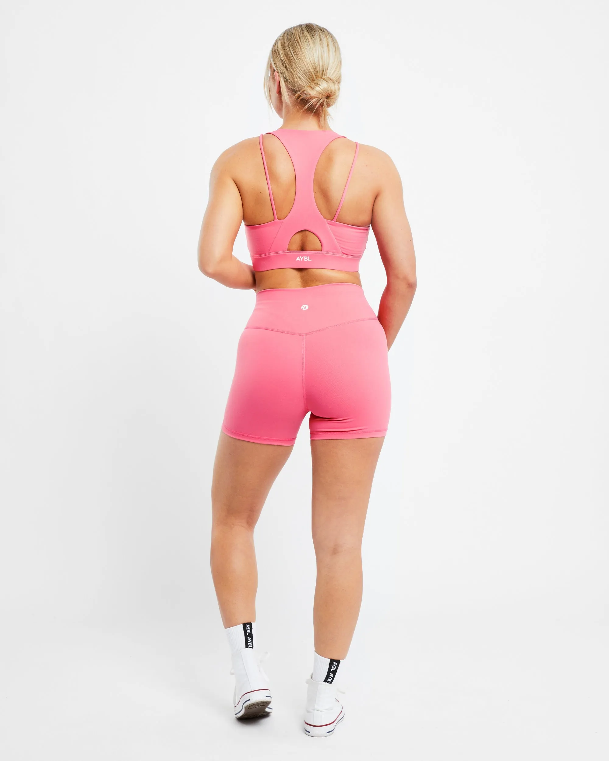 Core Sports Bra - Coral Pink