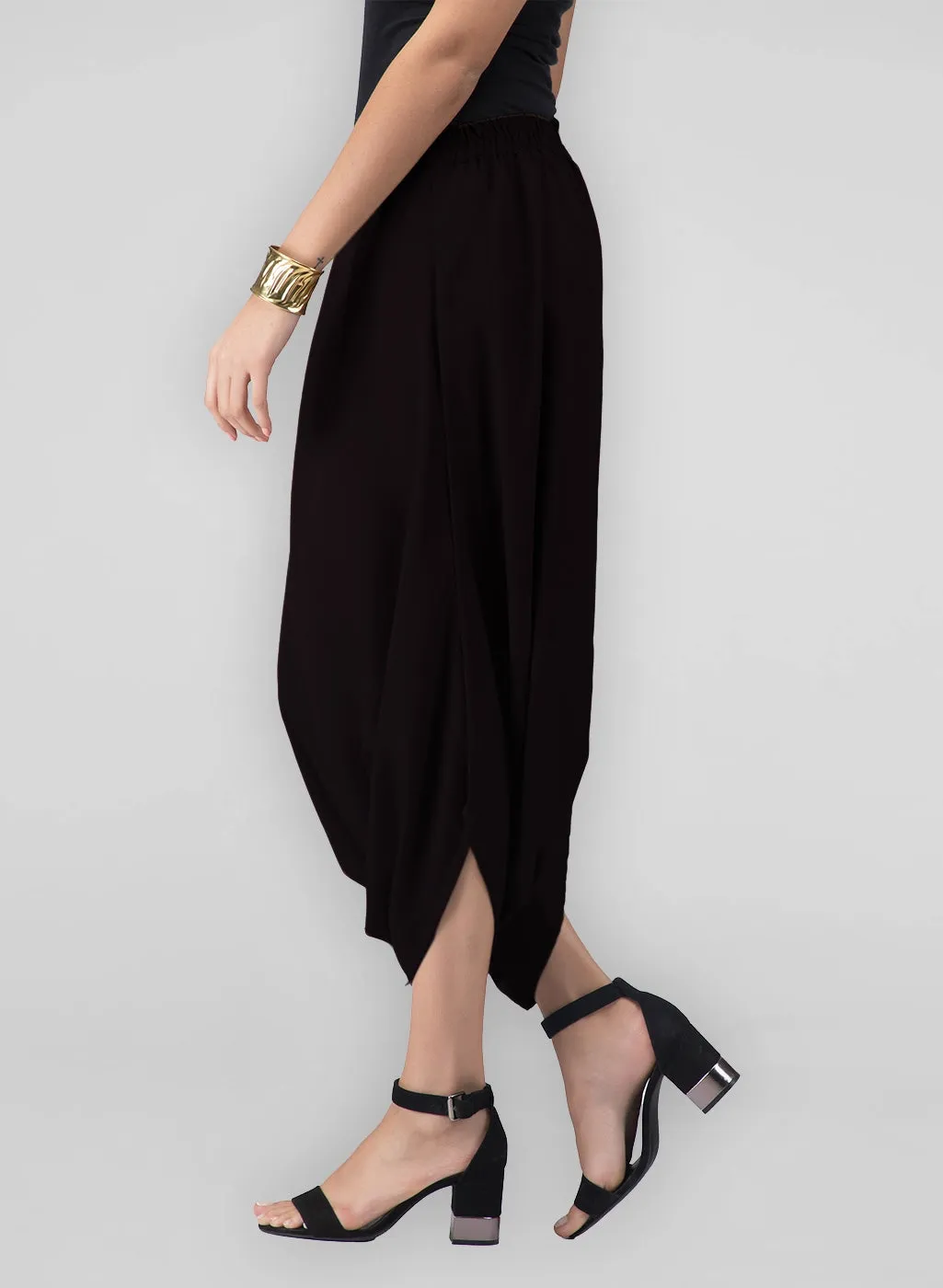 Cowl Pants- Black