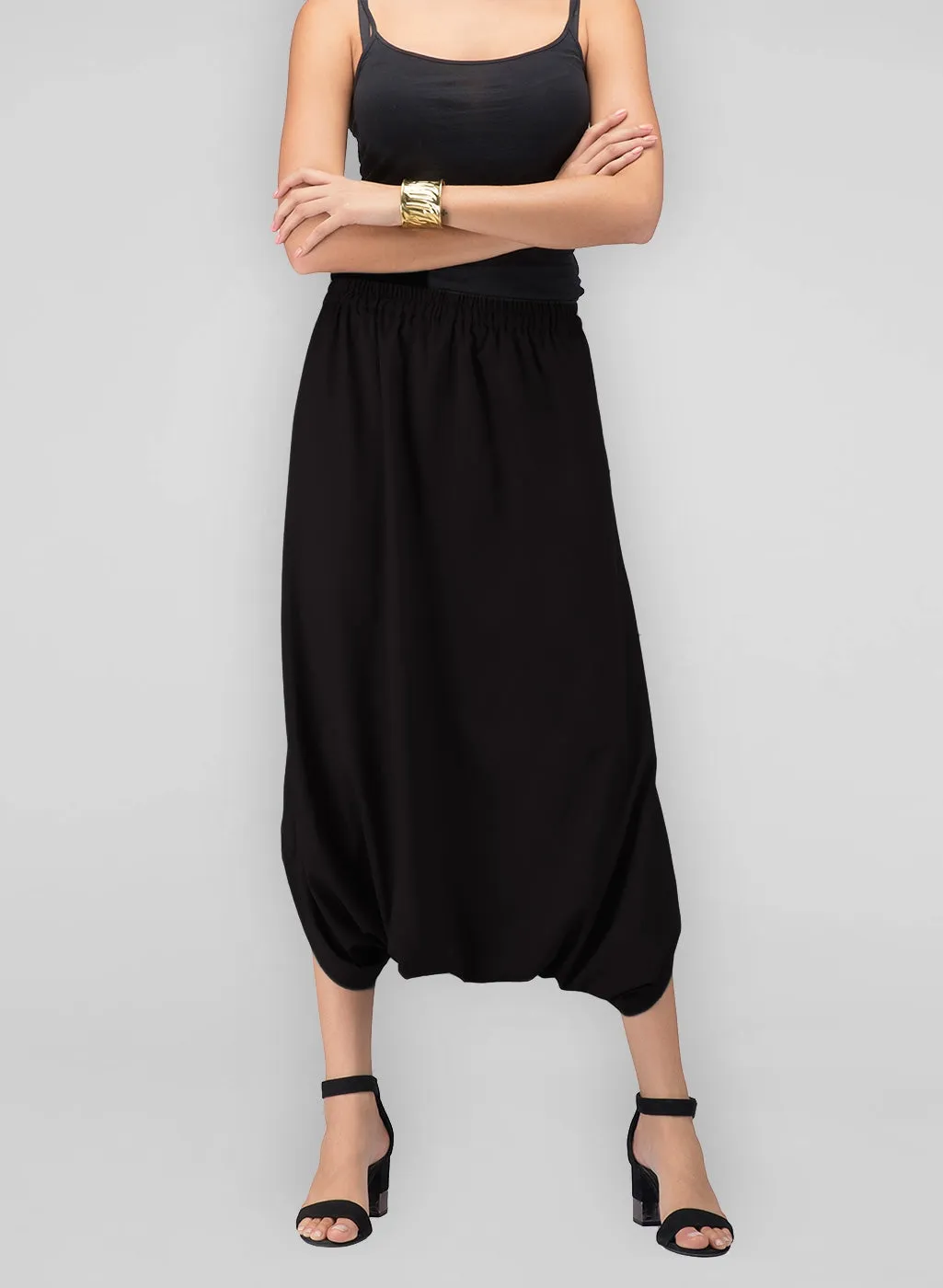 Cowl Pants- Black