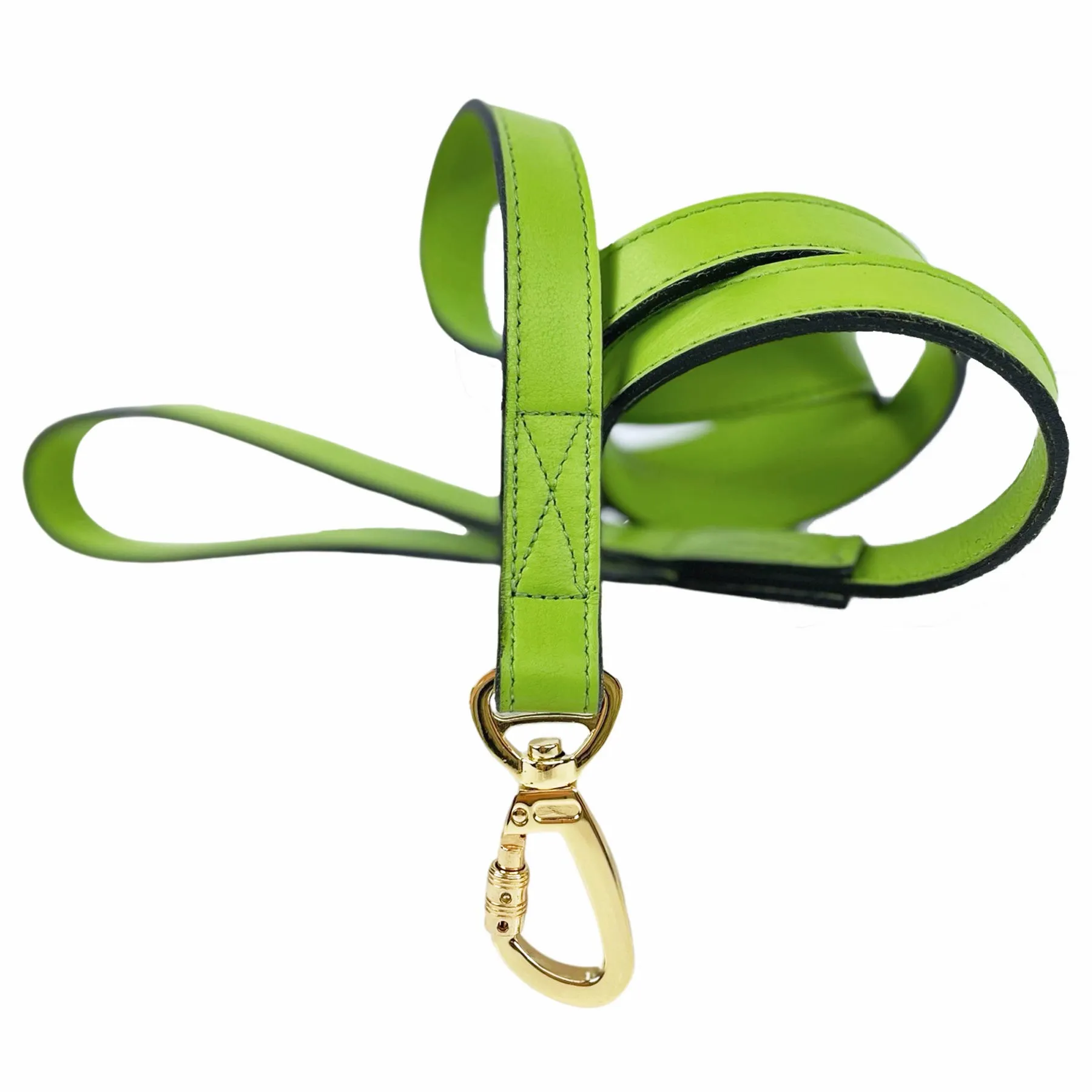 Daisy Dog Leash in Lime Green & Gold