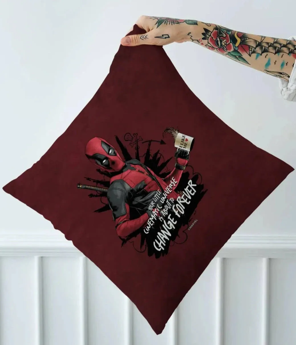 Deadpool Cinematic Universe Square Pillow