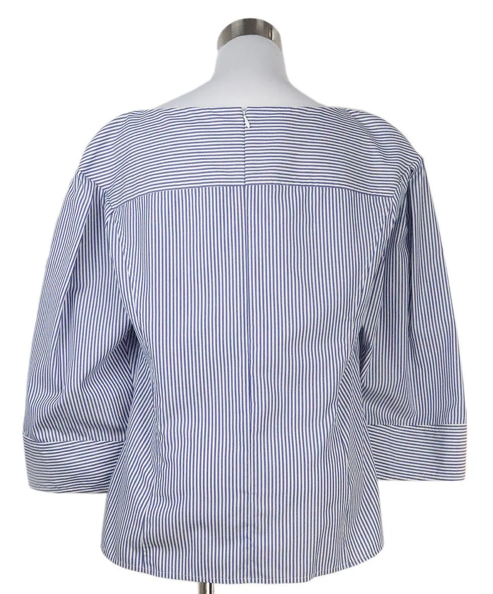 Derek Lam Blue & White Striped Blouse sz 10