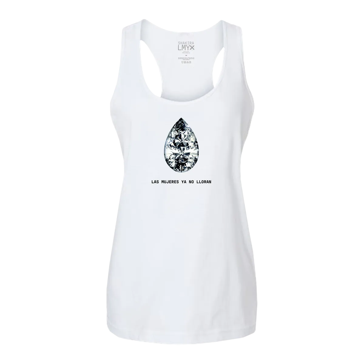 Diamond Gem Tank - Heather White