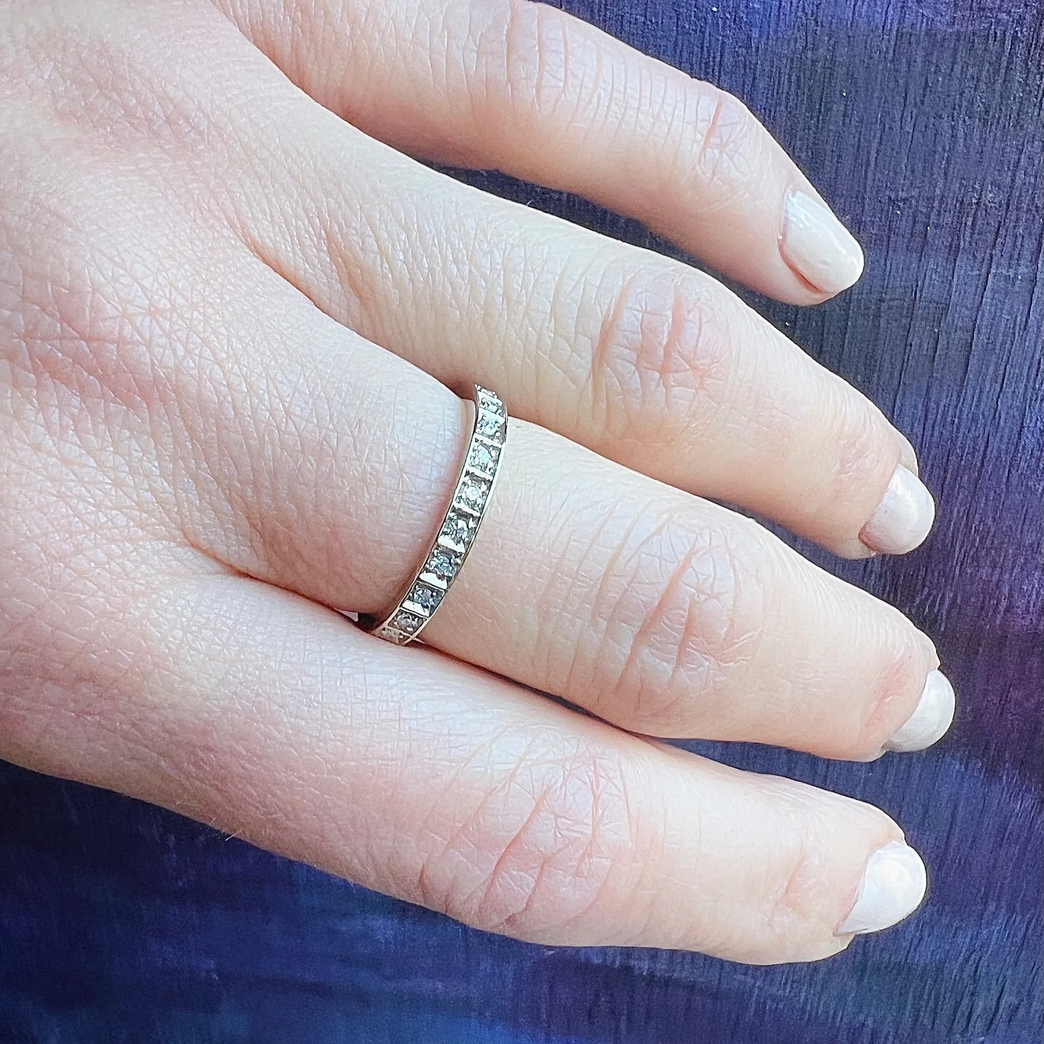 Elegant Diamond Eternity Band in White Gold