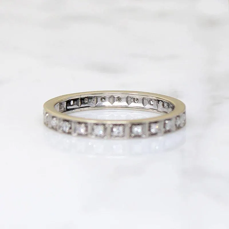 Elegant Diamond Eternity Band in White Gold