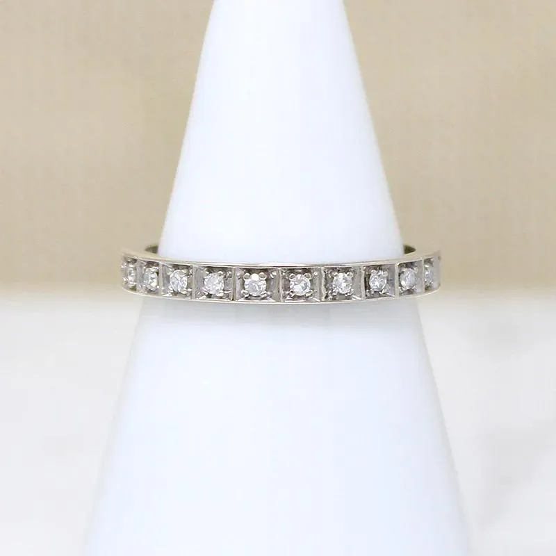 Elegant Diamond Eternity Band in White Gold