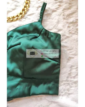 Emerald Green Strappy Blouse