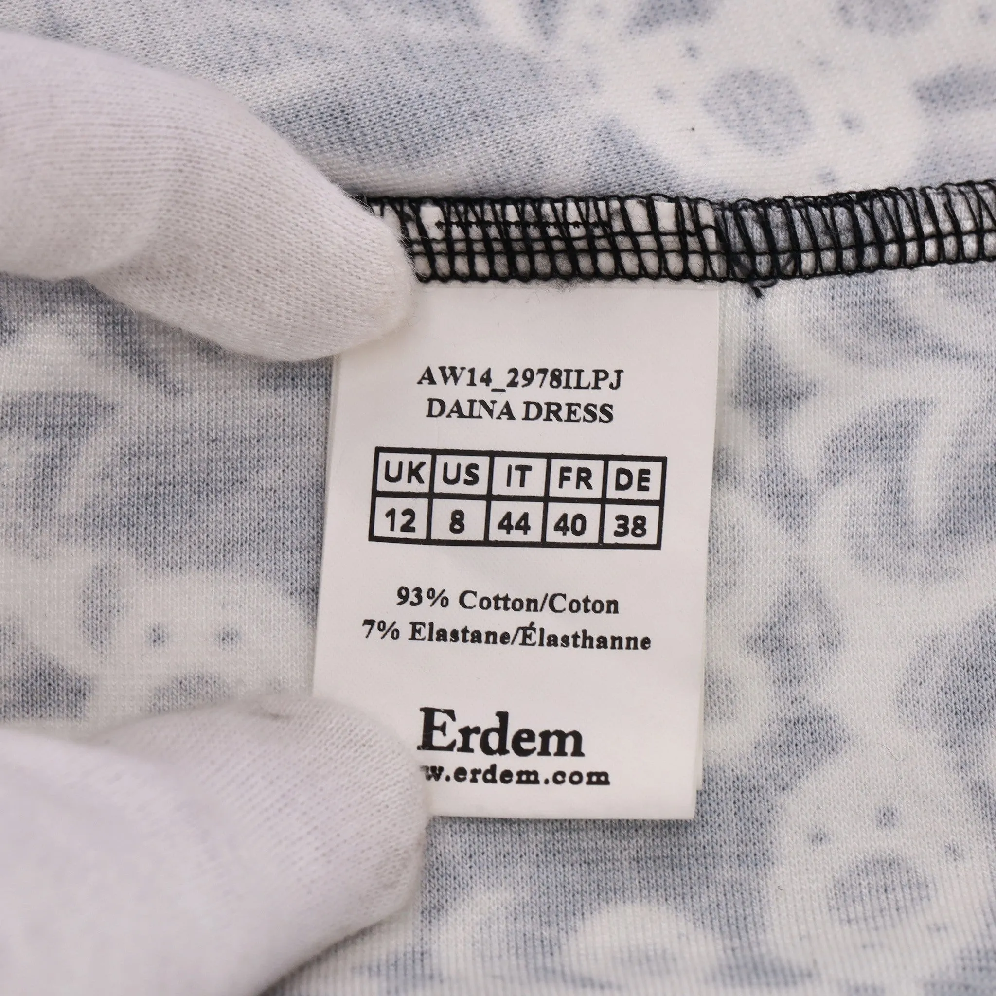 Erdem Printed Cotton Dress. Size 12UK