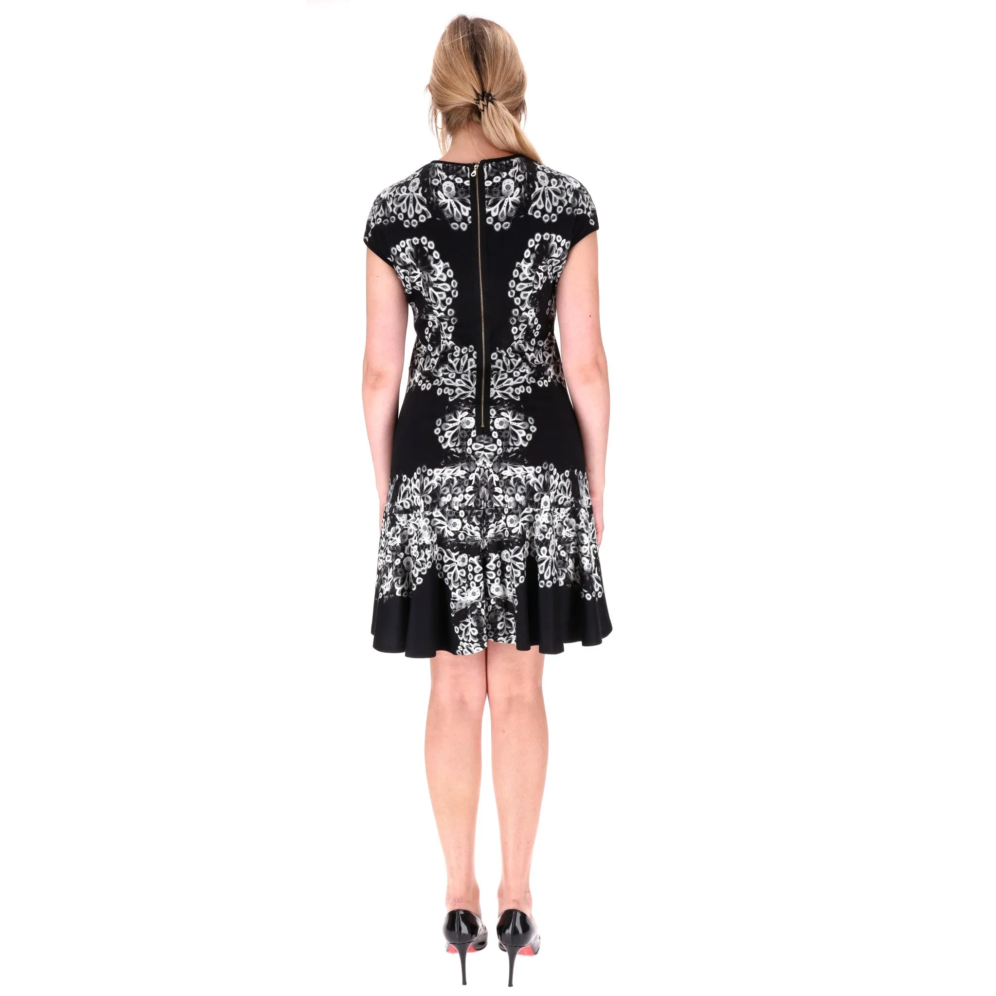 Erdem Printed Cotton Dress. Size 12UK